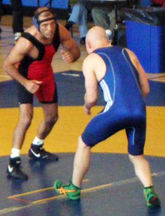 Steve Pezzoli faces off against Josh Watkins at the 2009 WWB Cup Championship in San Francisco